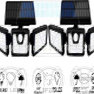 太亚马逊款 饰灯小夜L灯LED灯JY1911感应灯 阳ED能灯超亮户外灯装