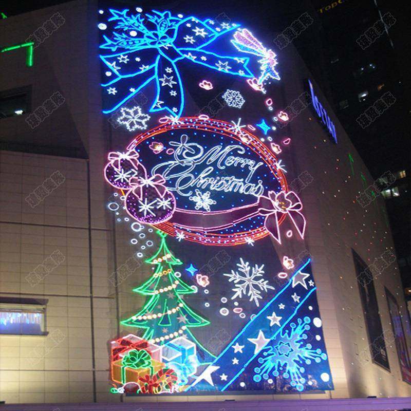 幕墙灯饰画圣陈诞灯光YWM装饰商场酒店户外体美装饰墙LED光亮灯化,节庆用品/礼品,装扮布置套餐,淘宝优惠券,粉丝福利购,淘宝优惠卷