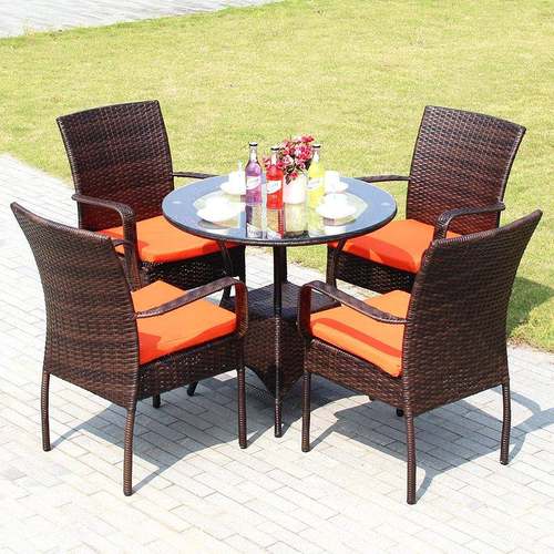 户外休闲藤编桌椅组藤椅子茶几编五套阳台件花园317庭院藤合家具