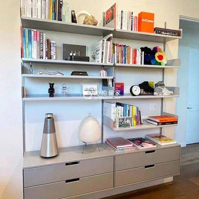 板网红挂壁式悬浮多层简约组合FCY收纳架装饰墙轨上书挂架道搁置