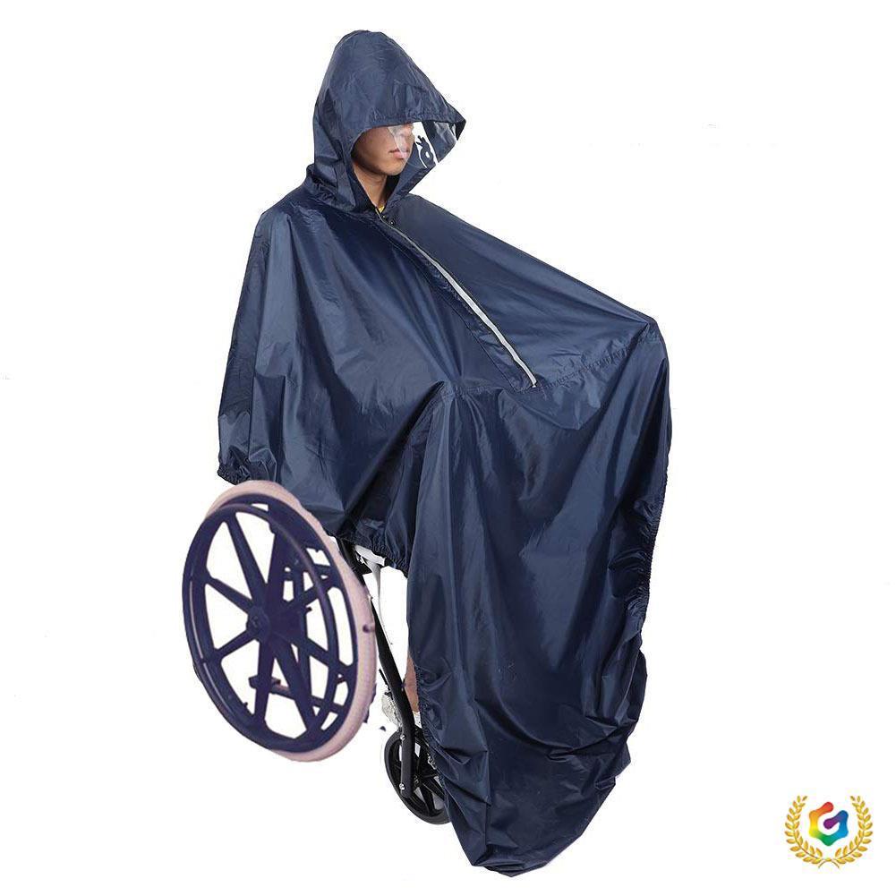 ⇛斗现F$p$pb*$残货老年人疾人肥胖人动轮椅雨电披雨衣篷车罩