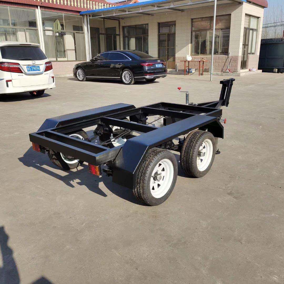 电机拖组底盘骨架车2吨应急拖车房62车四轮牵引拖车灯塔拖发车
