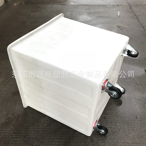 大容量塑料方桶周转箱水产车间落布车仓库储物箱蓄水鱼盆养殖水池