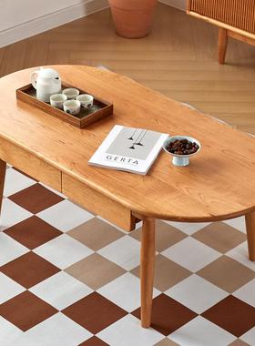 源厂家arf-99头直销北美樱桃木木茶几现代简约黑原胡桃木客厅户小