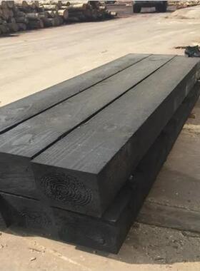 煤矿用防RIJ腐枕木油侵枕木侵垫青木铁路轨道油枕木道岔沥枕木