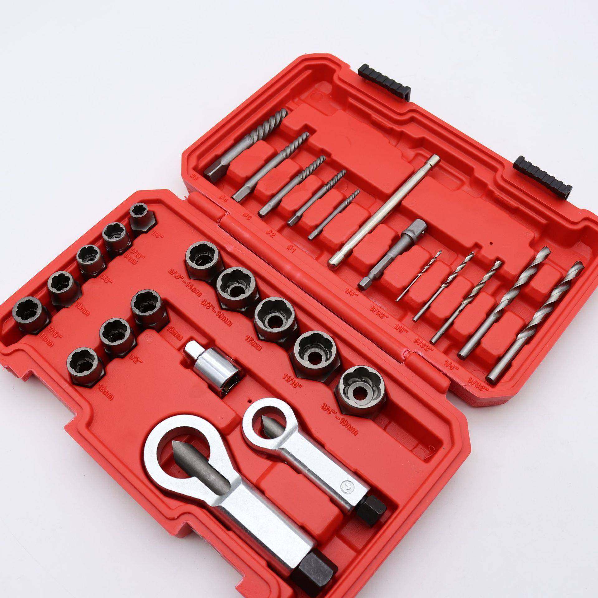 2PC破螺母分8离断丝取出器生锈螺帽开器滑螺栓反牙套筒汽牙735修