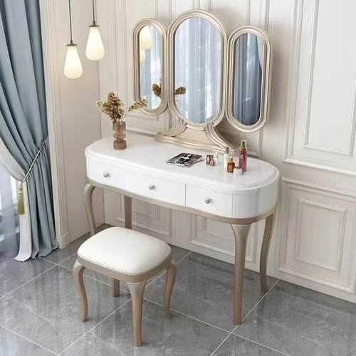 式轻组奢实木梳妆台卧美室型网红现代SBW:A1#高档化妆台大小户化