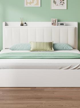 K8床实木床YDV1.8m双人床卧出租房用小户型软物.包床12m储床室单