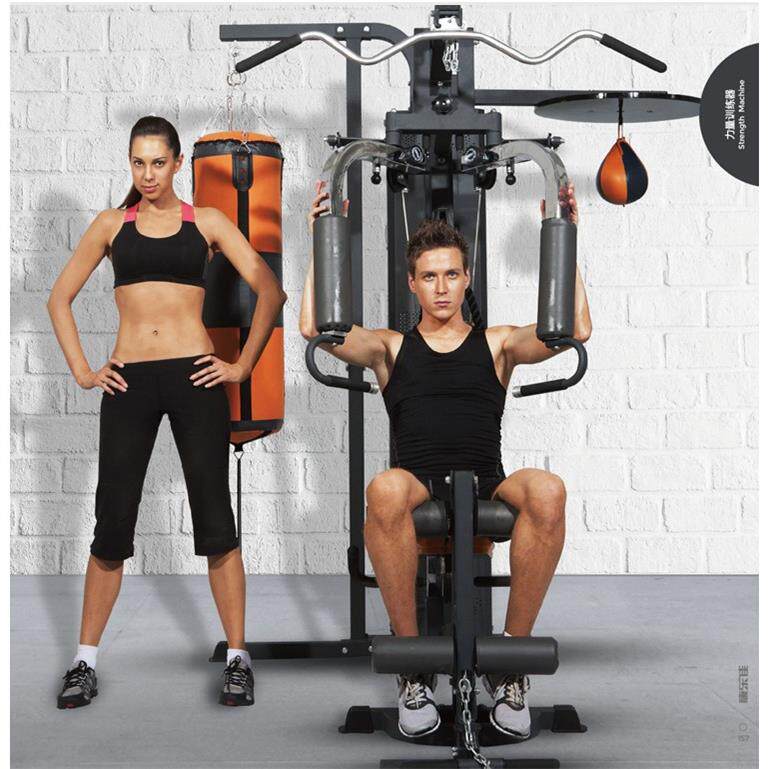 健身房专用多功能组合健身器综合训练器三人站大型器械力量训练