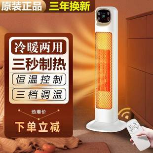 家用立式暖风机室内加热器宿舍冷暖两用热风机浴室小型取暖器