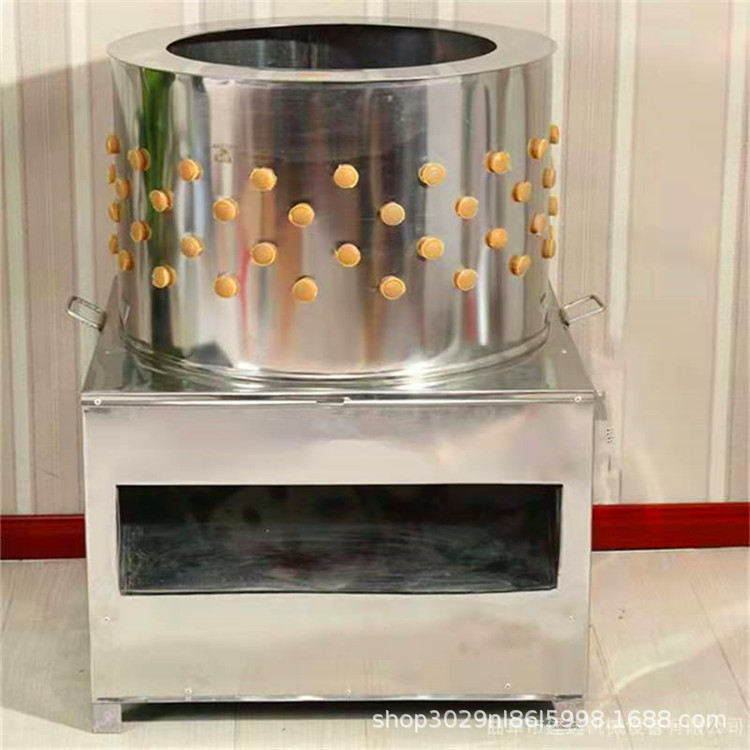 家禽宰杀60型脱毛机全自动不锈钢筒式打毛机小型鸡鸭商用脱毛设备