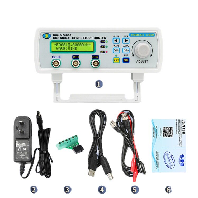 MHS-5200A双通道全数控任意波函数信号发生器DDS信号源频率计
