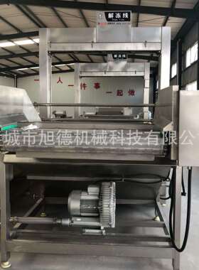 常温水鸭锁骨鸡腿解冻机水产品快速解冻机全自动冻虾解冻流水线