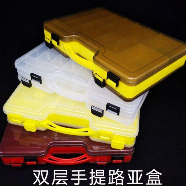 路亚饵盒双层便携盒子钓鱼配件箱多功能米诺铁板双面假饵大收纳盒,户外/登山/野营/旅行用品,饵料盒,淘宝优惠券,粉丝福利购,淘宝优惠卷