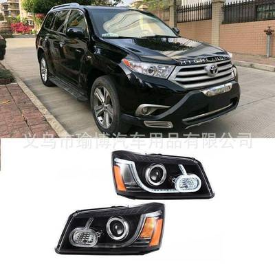 适用2001-07丰田汉兰达highlander美版大灯headlamp改装LED头灯