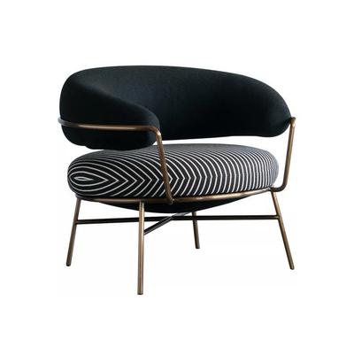 德梅迪奇沙发椅轻奢镀金布艺单人简约扶手休闲躺椅DeMedicisofa