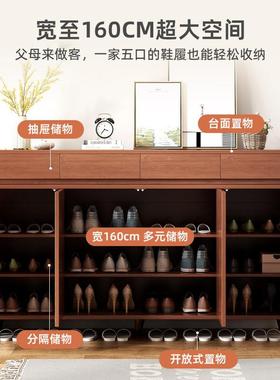 鞋柜家新中式带收门多层大关容量纳XG012302板材一用体柜玄门口简