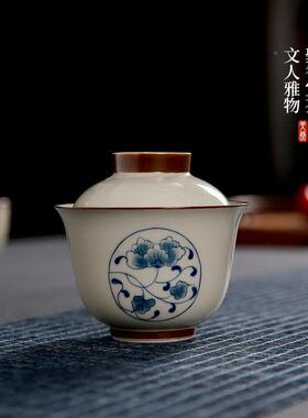 念云居功夫茶茶具套装陶整套青花瓷茶壶茶杯茶具一84148套家用茶