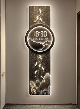 现代轻奢万九鱼客厅JS-101背景墙装饰画山图水玄关电视背景墙画年