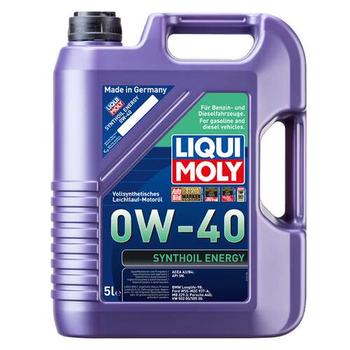 力魔德国原装进口能量型PAO全合成机油0W-40SNA3/B4级5L