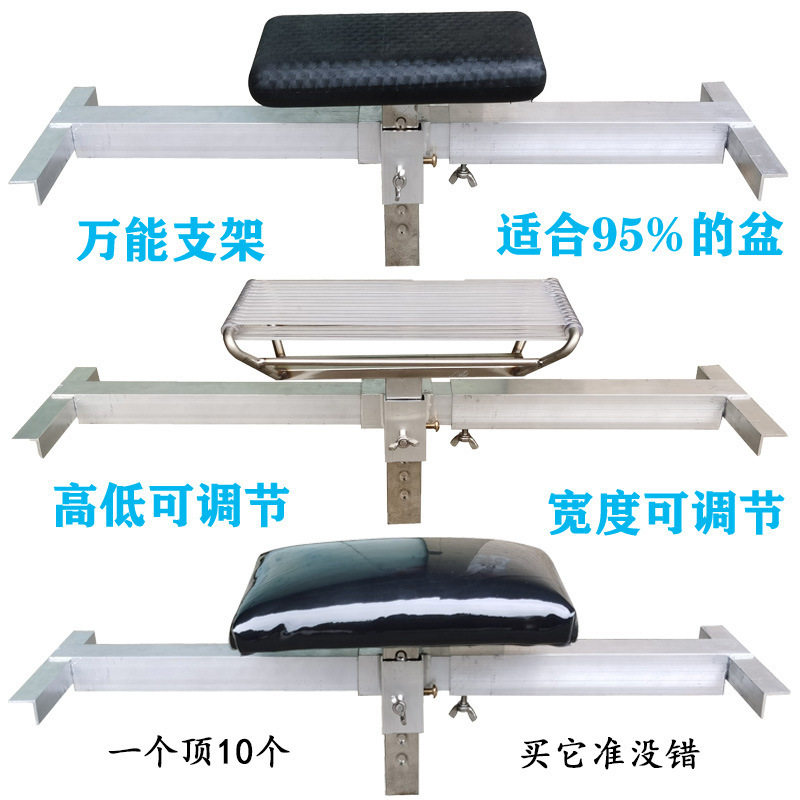 发廊洗头床配件洗头枕不锈钢铝支架可调节垫头枕可升降防水防异味