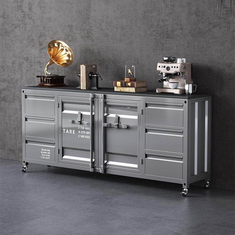 铁艺储物柜工业风餐边柜茶水柜置物柜餐厅收纳多功能碗柜餐柜,农用物资,其他肥料,淘宝优惠券,粉丝福利购,淘宝优惠卷