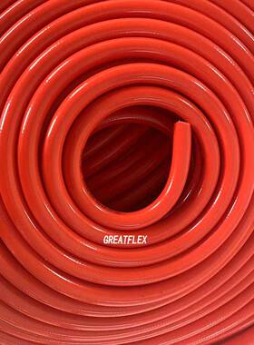 GREATFLEX无气味内透明外红色网纹高温耐高压编织管BP20工厂