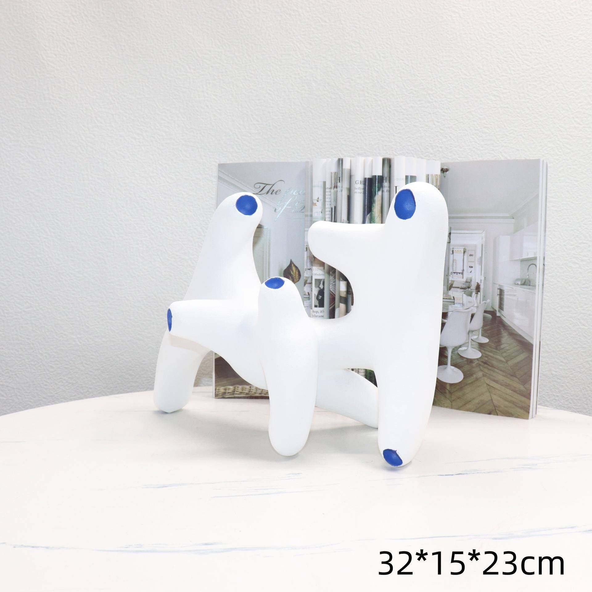 现代简约白色蓝色抽象几何拐角创意个性小众样板间售楼处桌面摆件,畜牧/养殖物资,畜牧/养殖器械,淘宝优惠券,粉丝福利购,淘宝优惠卷