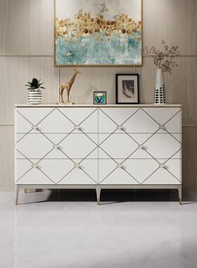 美式轻奢风斗柜入户门厅玄关柜Bangor实木高档斗橱收纳边柜抽屉柜