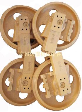 四轮一带底盘件配件小推松土机引导轮D41P-6支重轮链条拖轮驱动齿