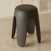 MKP塑料客凳子家用加厚大人可结实厅餐桌吃饭简防滑凳叠放约高凳