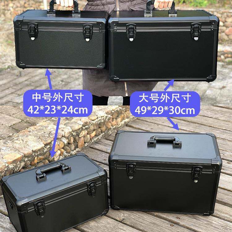 大号440中黑铝合色金功能手提仪器箱航模双控多工具箱配隔板海绵