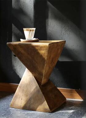 创意卧室床桌北欧极简约氧镁头茶几艺民宿客厅72850沙发仿木纹化