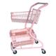 超市用手推284车地双层商场购物理货车多功能网家红摆摊粉色小车