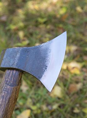 户外多功斧能砍柴斧砍骨斧劈柴神器手工老IFU式锻打工山木斧开子