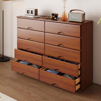 全实木柜现代简约置物柜客斗厅LSDG-01卧室家收纳柜带抽一体靠斗