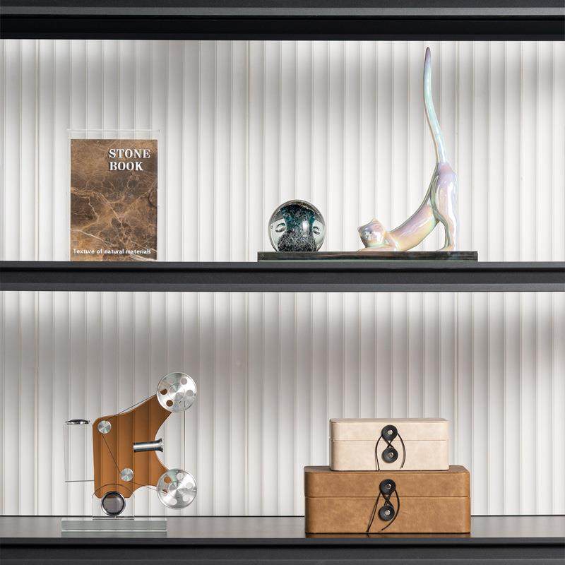 艺贝子现代简约所客厅壁柜轻奢软装饰品摆饰会档书柜衣帽间衣帽间