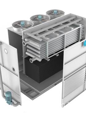 NEWIN钮盈闭式冷却混合流塔形闭式塔不冷锈钢混合流NW方却塔制冷