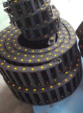 尼龙拖链CEQ桥穿线尼龙全闭尼龙拖坦链克链线槽式机封床电缆保护