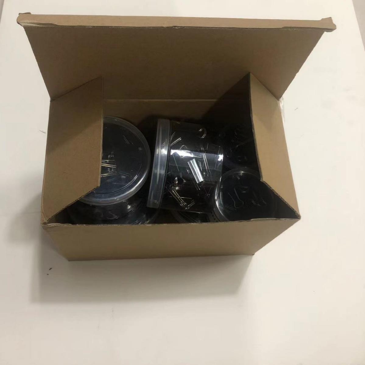 208枚订夹纸夹多BCSET01装种尺寸6桶一盒金装属夹黑色订纸纸张夹