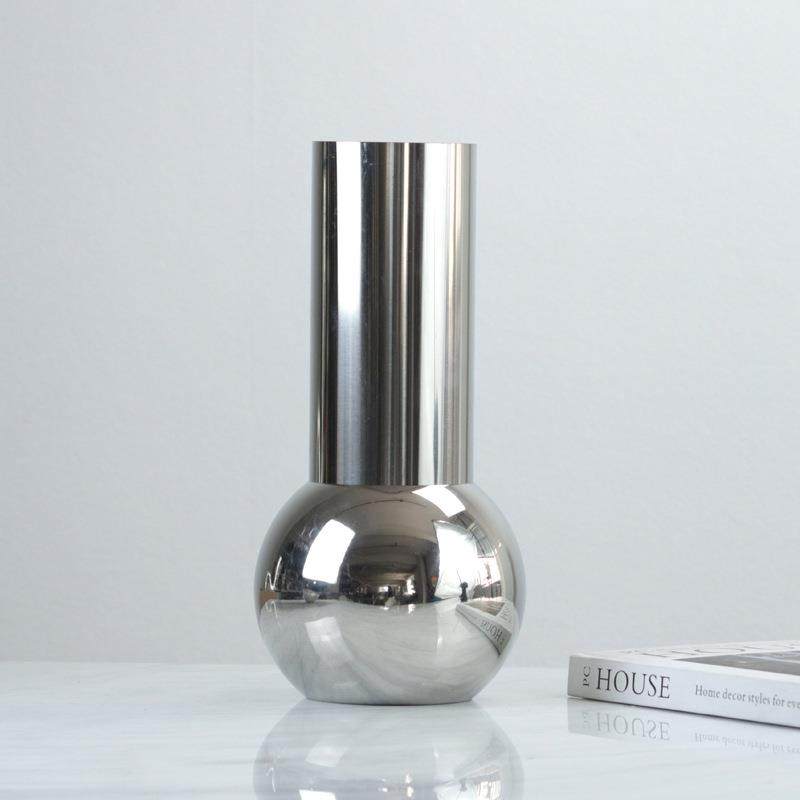 欧式轻奢现代简约金属银色花器花瓶摆件样板房售楼处民宿软装饰品,机械设备,其他机械设备,淘宝优惠券,粉丝福利购,淘宝优惠卷