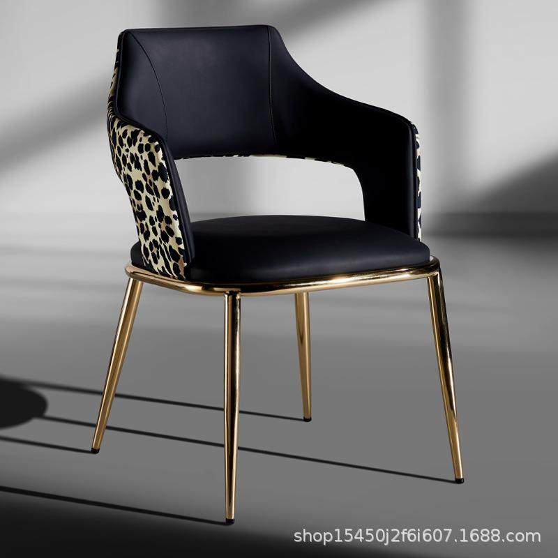 轻奢真皮餐椅家用靠背豹纹时尚设计高档奢石岛台靠背椅女士化妆椅,纺织面料/辅料/配套,纺织机械配件,淘宝优惠券,粉丝福利购,淘宝优惠卷