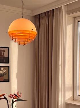 中古386包豪斯孟日落古橙色餐厅吊灯床头台吧台岛复师氛围灯菲斯