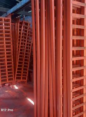 广脚架厂红VLJ漆踏板东脚手架配件钢跳手板加厚浸镀漆锌踏板