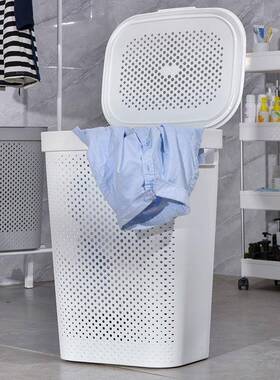 筐脏衣服收纳北欧号衣篓脏衣io-61523收篮服纳带盖家用衣收纳筐娄