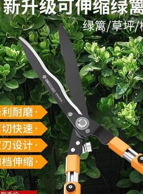 园艺剪刀笆绿化花艺剪树枝专用器高枝可伸缩杆篱草枝修JVG神厂家
