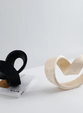 简约现仿洞石几何形摆件环创意GD-H182抽艺术样板间客代厅电视柜