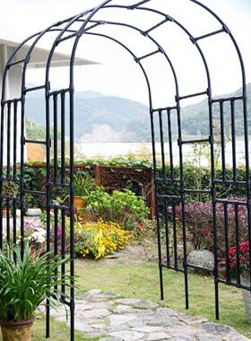 不锈钢形拱门花爬架庭院藤户外别F97T5899墅花园镀锌月季拱门葡架