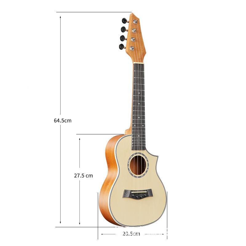 3寸花芯尤克UK-23里里ukule丽le面2单乌克丽四桃弦琴小吉他