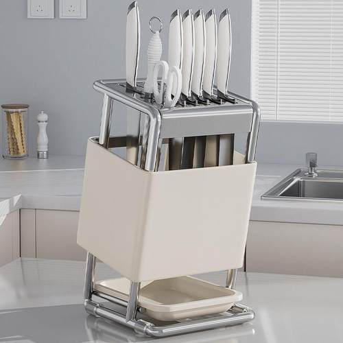 刀架置面物架一体多功能厨家房刀架用台款放厂家直供刀具刀座菜刀